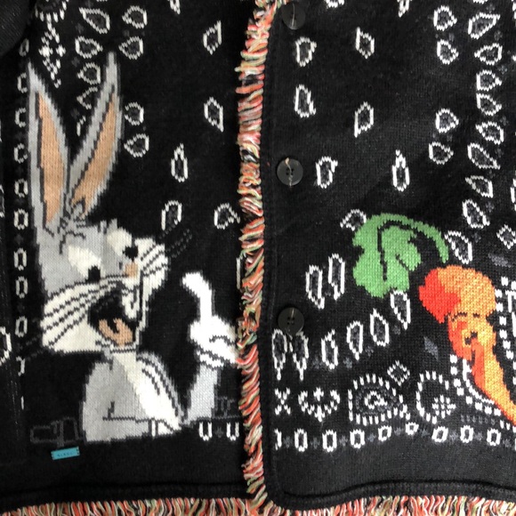 Alanui X Looney Tunes Bugs Bunny Bandana Cardigan - Picture 3 of 8